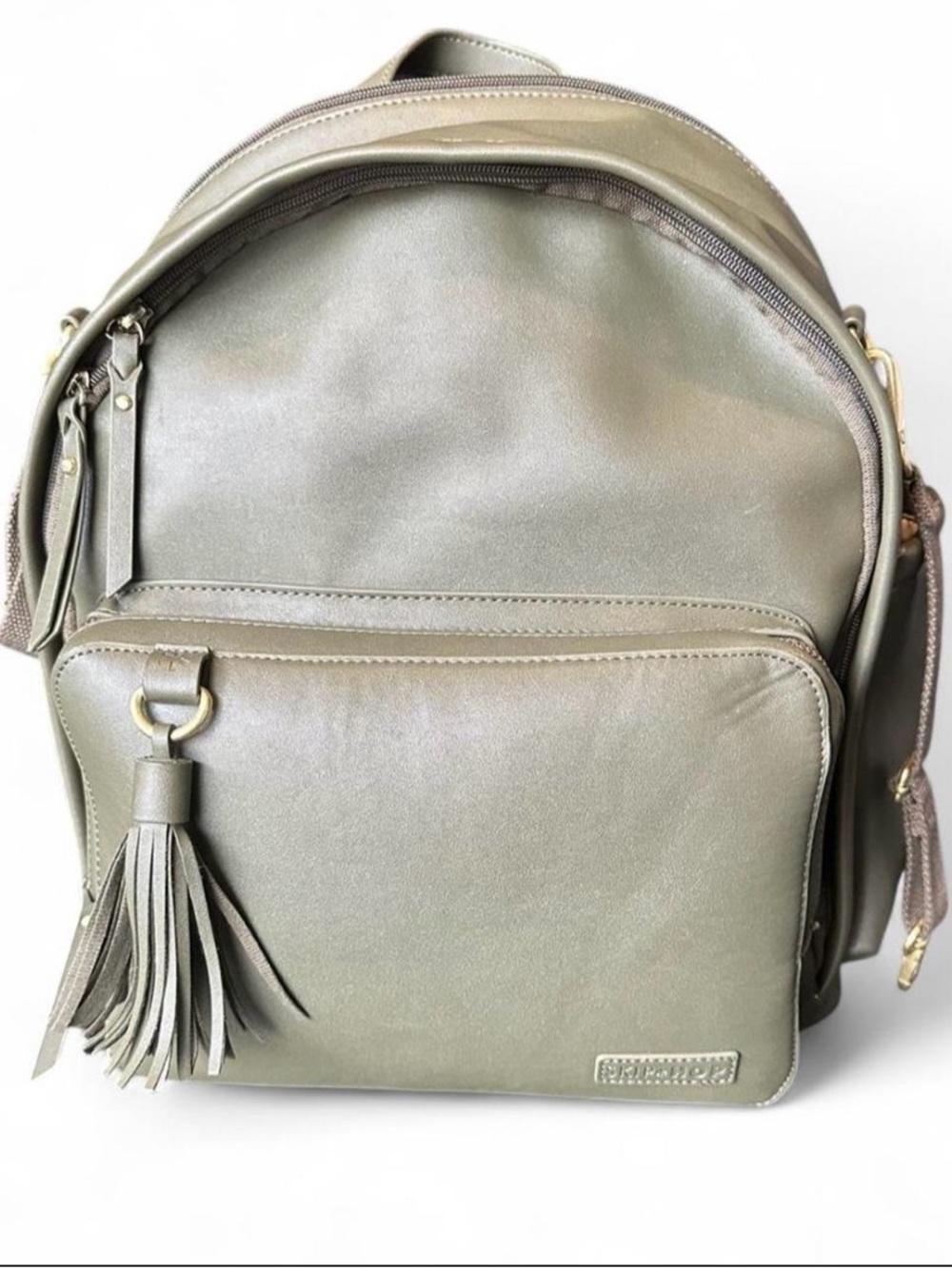 Skip Hop Greenwich Diaper BackPack in Olive Green - Picture 2 of 5